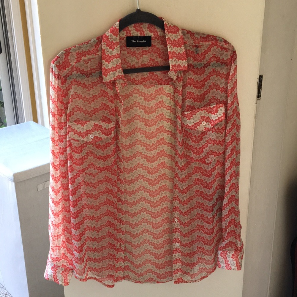 The Kooples silk button up top